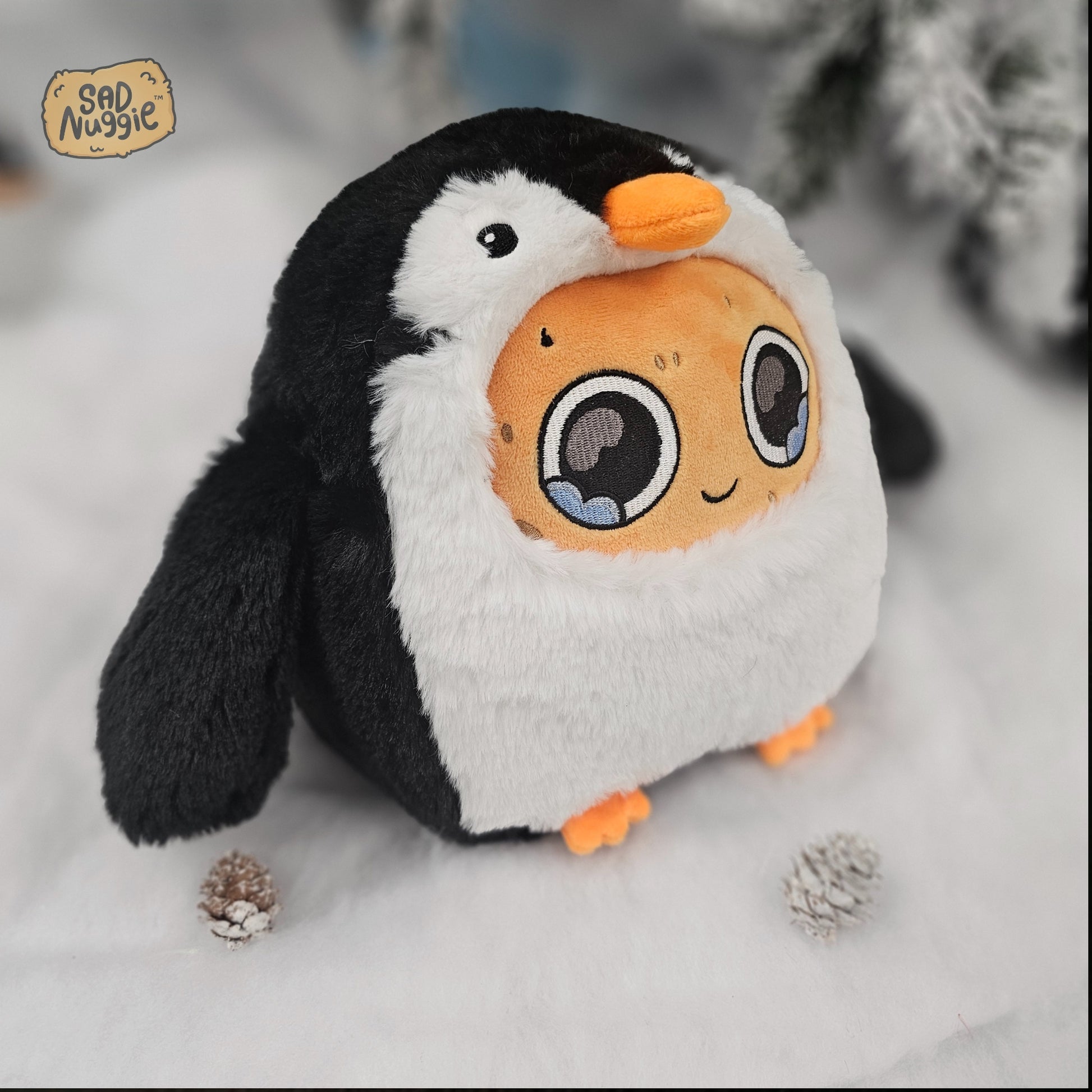 Penguin Sad Nuggie Plush