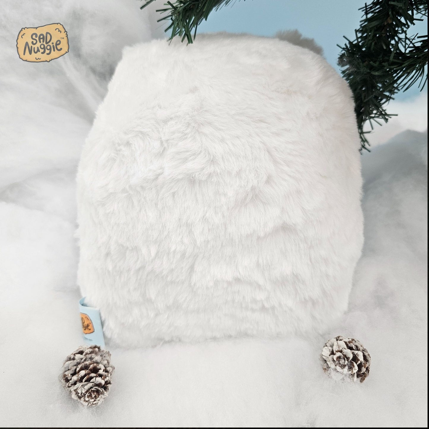 Polar Bear Sad Nuggie Plush