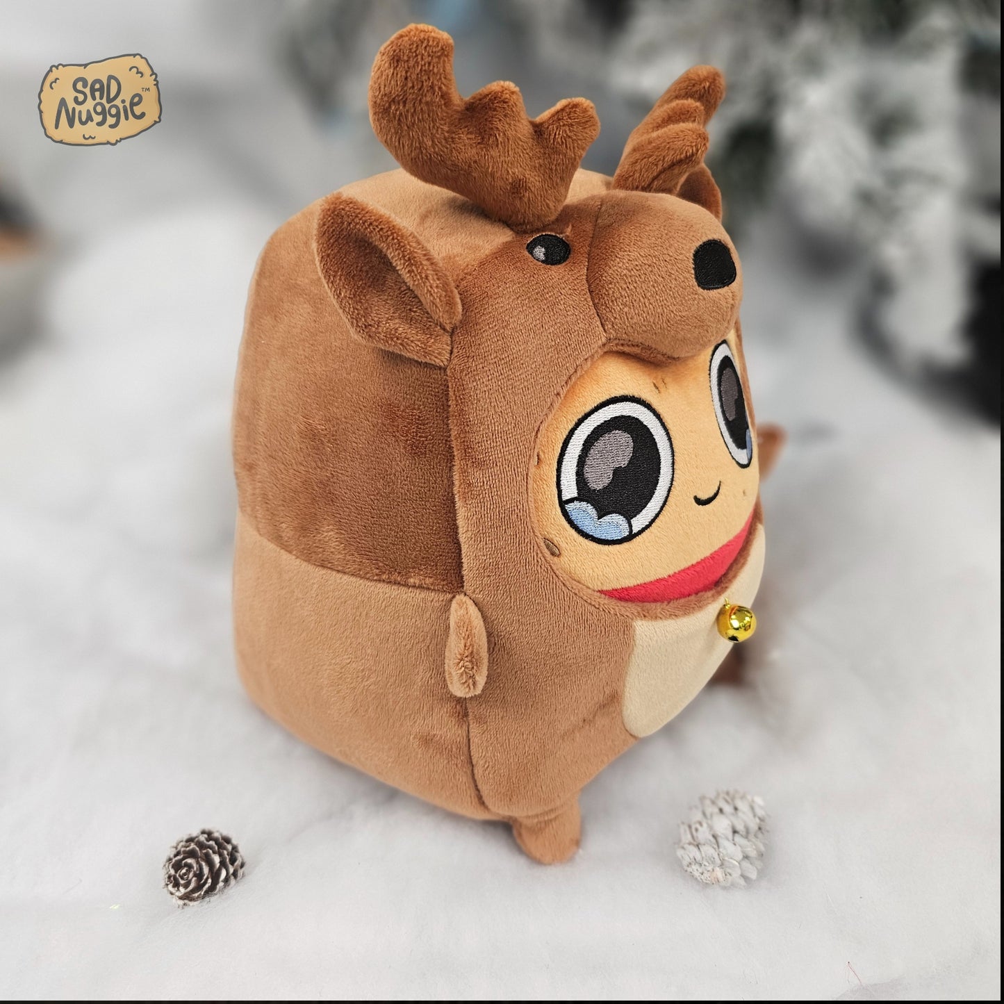 Reindeer Sad Nuggie Plush