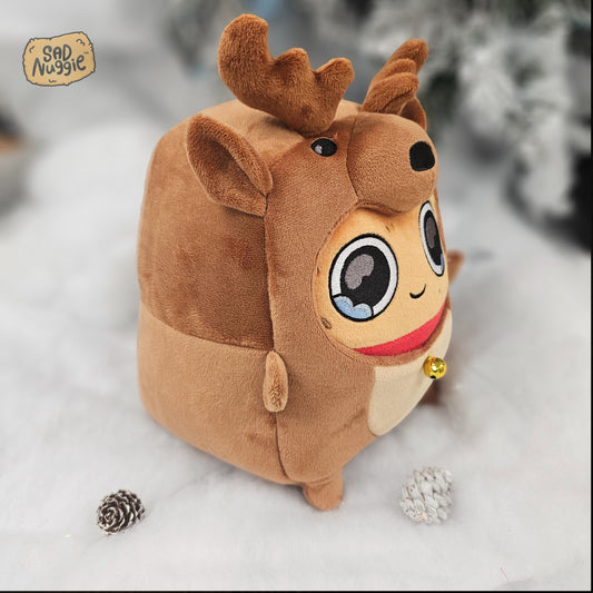 Reindeer Sad Nuggie Plush