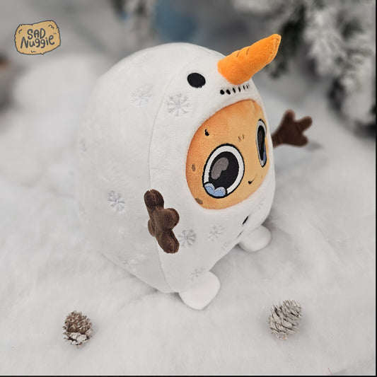 Snowman Sad Nuggie Plush