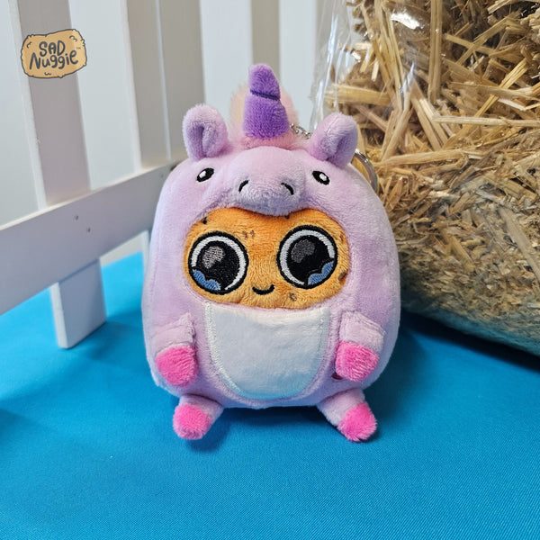 Unicorn Mini Sad Nuggie Keychain