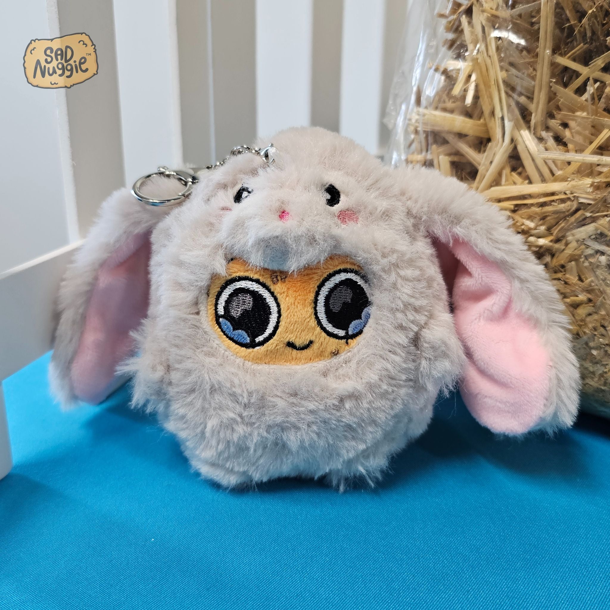 Numpty Keychain Bunny Mini Sad Nuggie Keychain