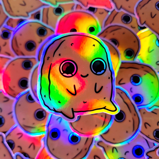 Original Sad Nuggie Holographic Sticker