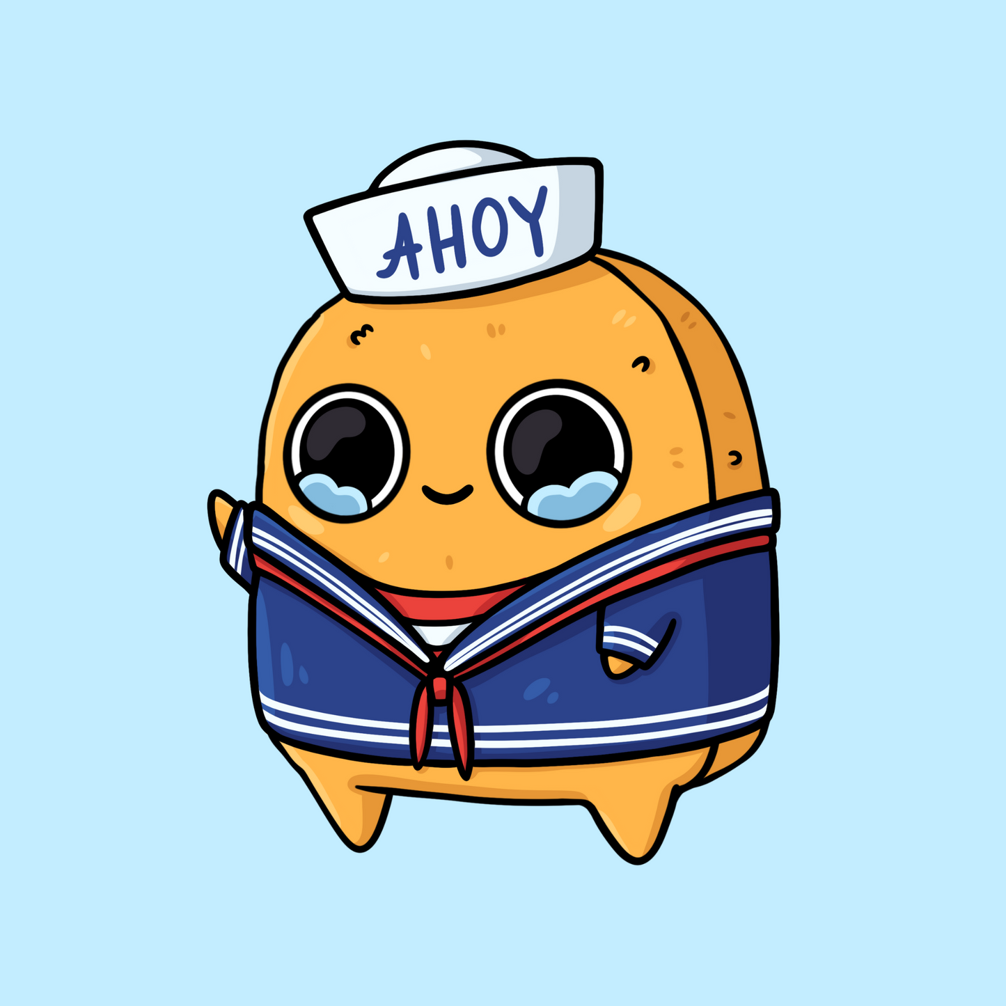 Sad Nuggie AHOY! Sticker