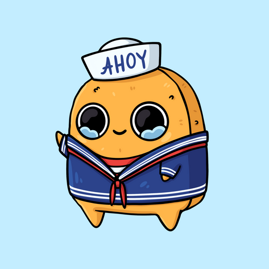 AHOY! Sad Nuggie Sticker