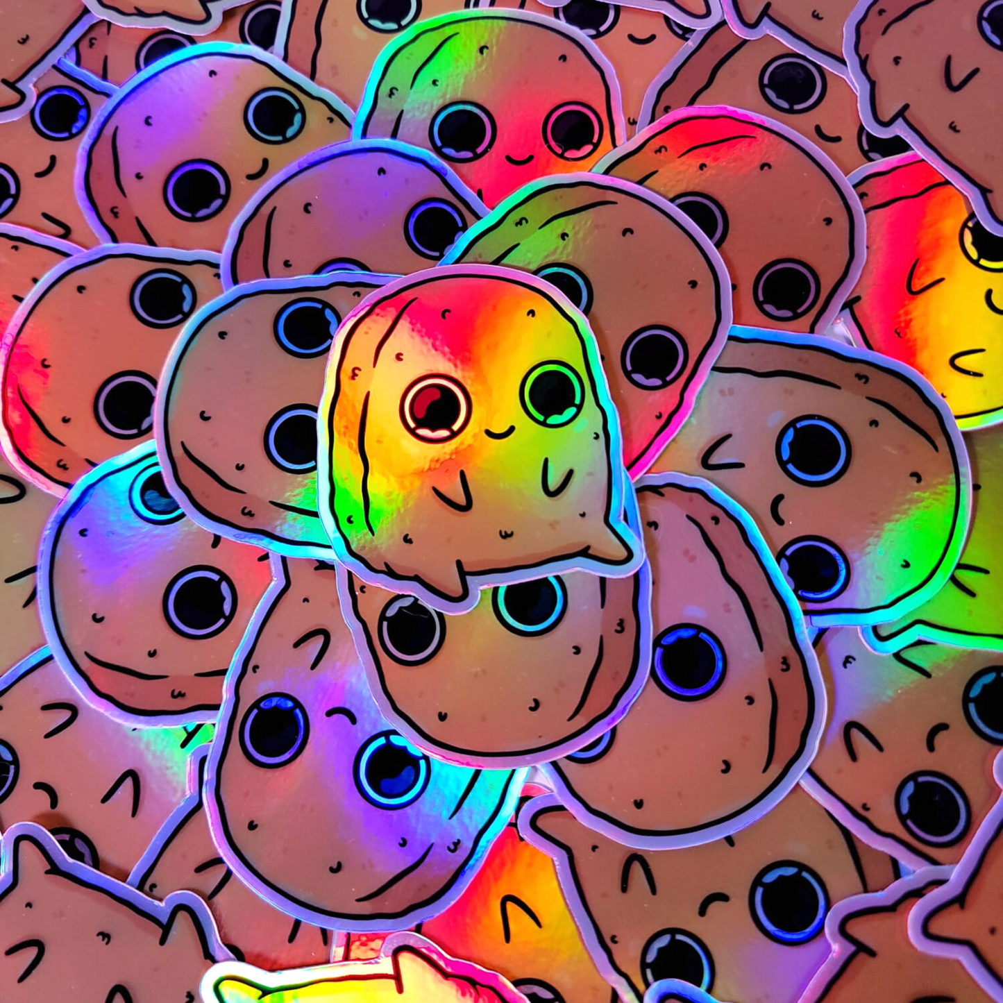 Original Sad Nuggie Holographic Sticker