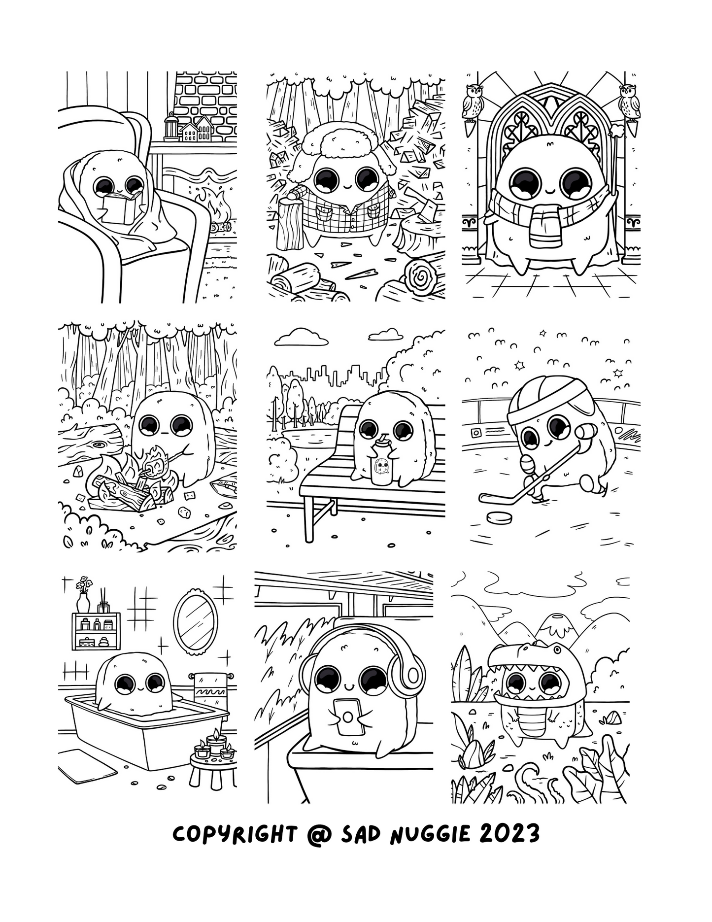 Sad Nuggie Coloring Book: Volume 1