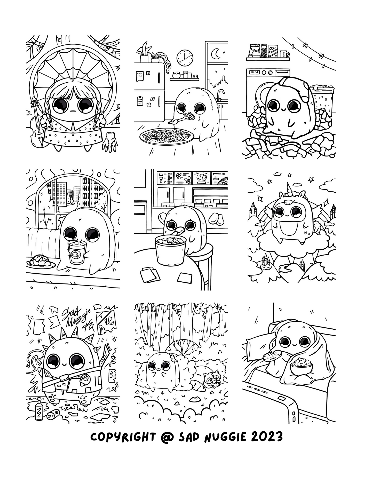 Sad Nuggie Coloring Book: Volume 1