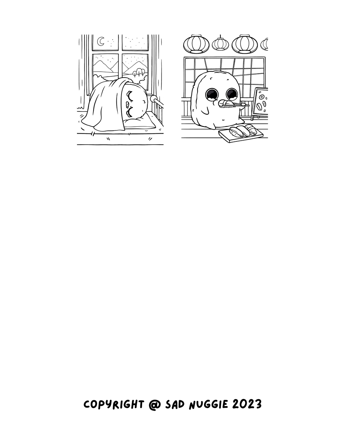 Sad Nuggie Coloring Book: Volume 1