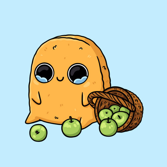 Apple Basket Sad Nuggie Sticker