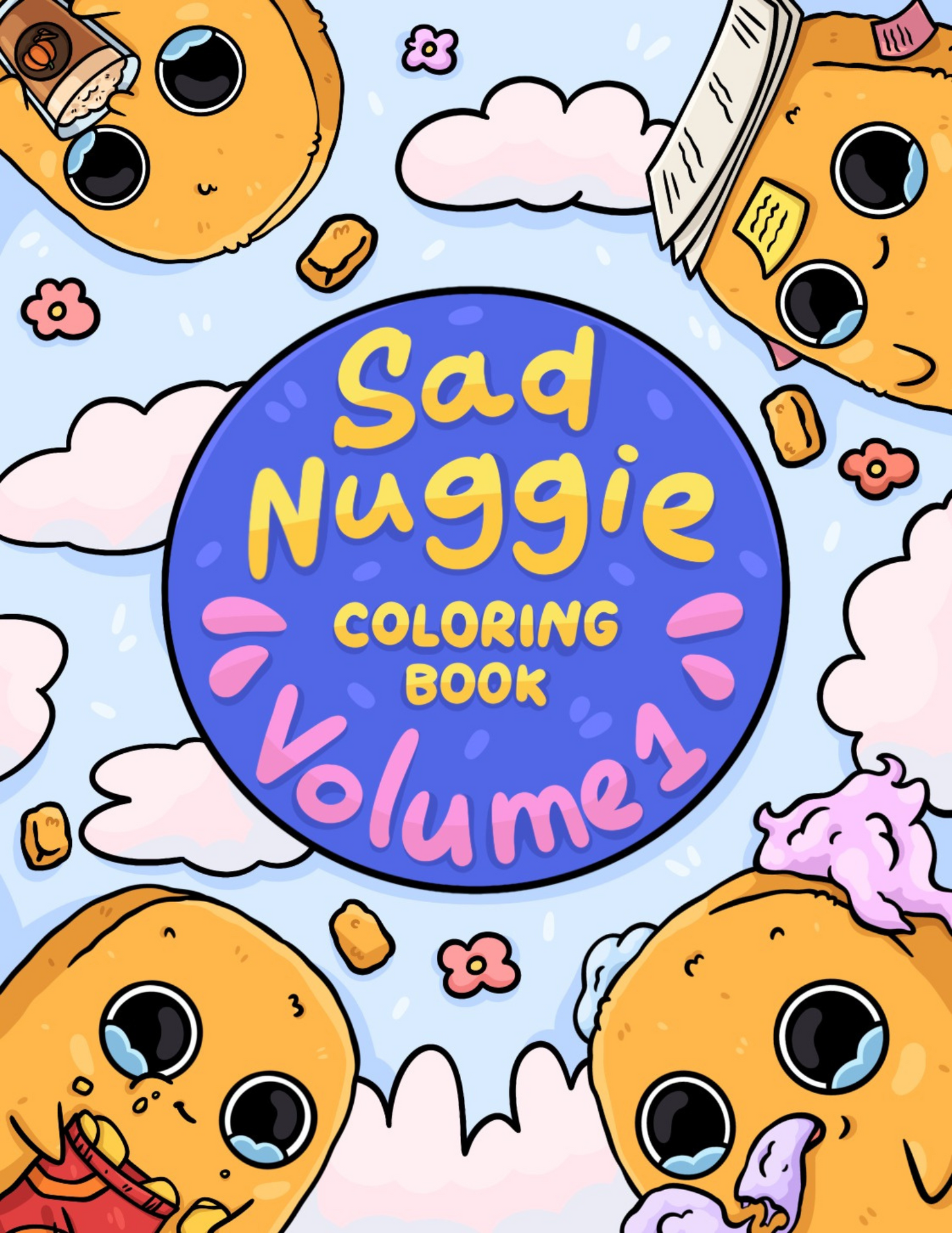 Livre de coloriage Sad Nuggie : Volume 1 (fichier d’impression numérique)