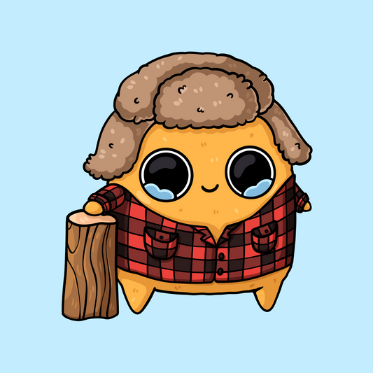 Lumberjack Sad Nuggie Aufkleber