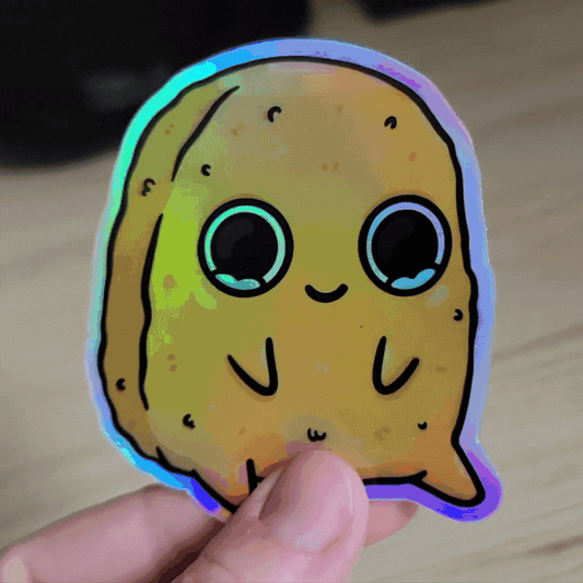 Original Sad Nuggie Holographic Sticker