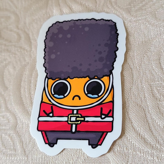 Royal Guard Sad Nuggie Sticker