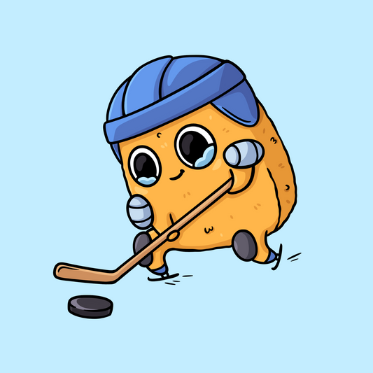 Autocollant Nuggie triste de hockey