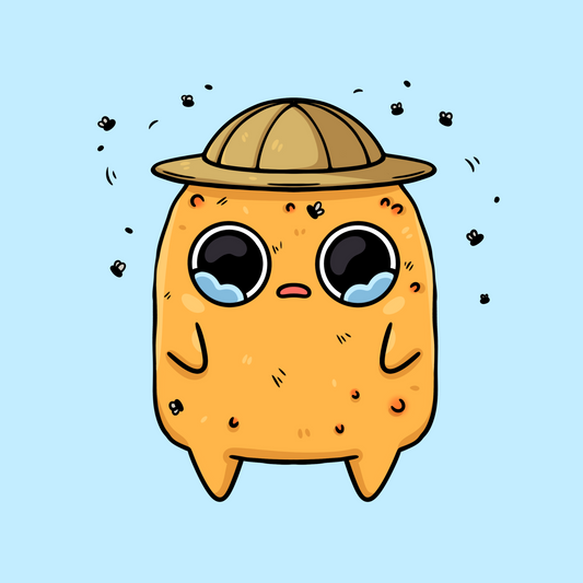 Mosquito Bites Sad Nuggie Sticker