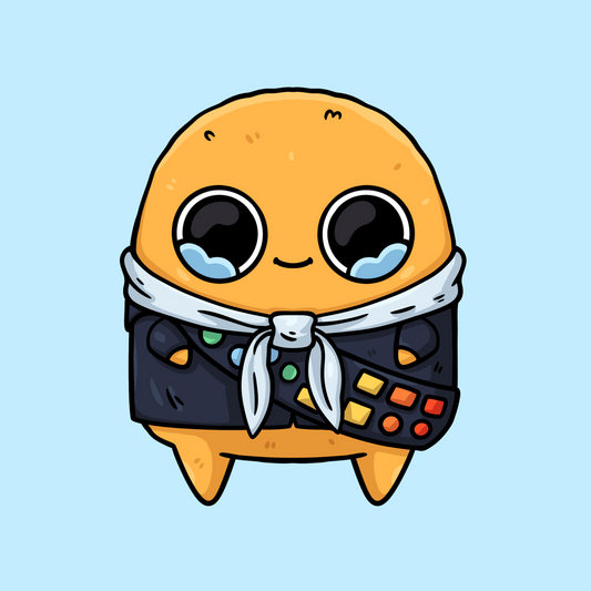 SCP 999 The Tickle Monster - hug monster slime chibi kawaii cute cartoon  art design | Sticker